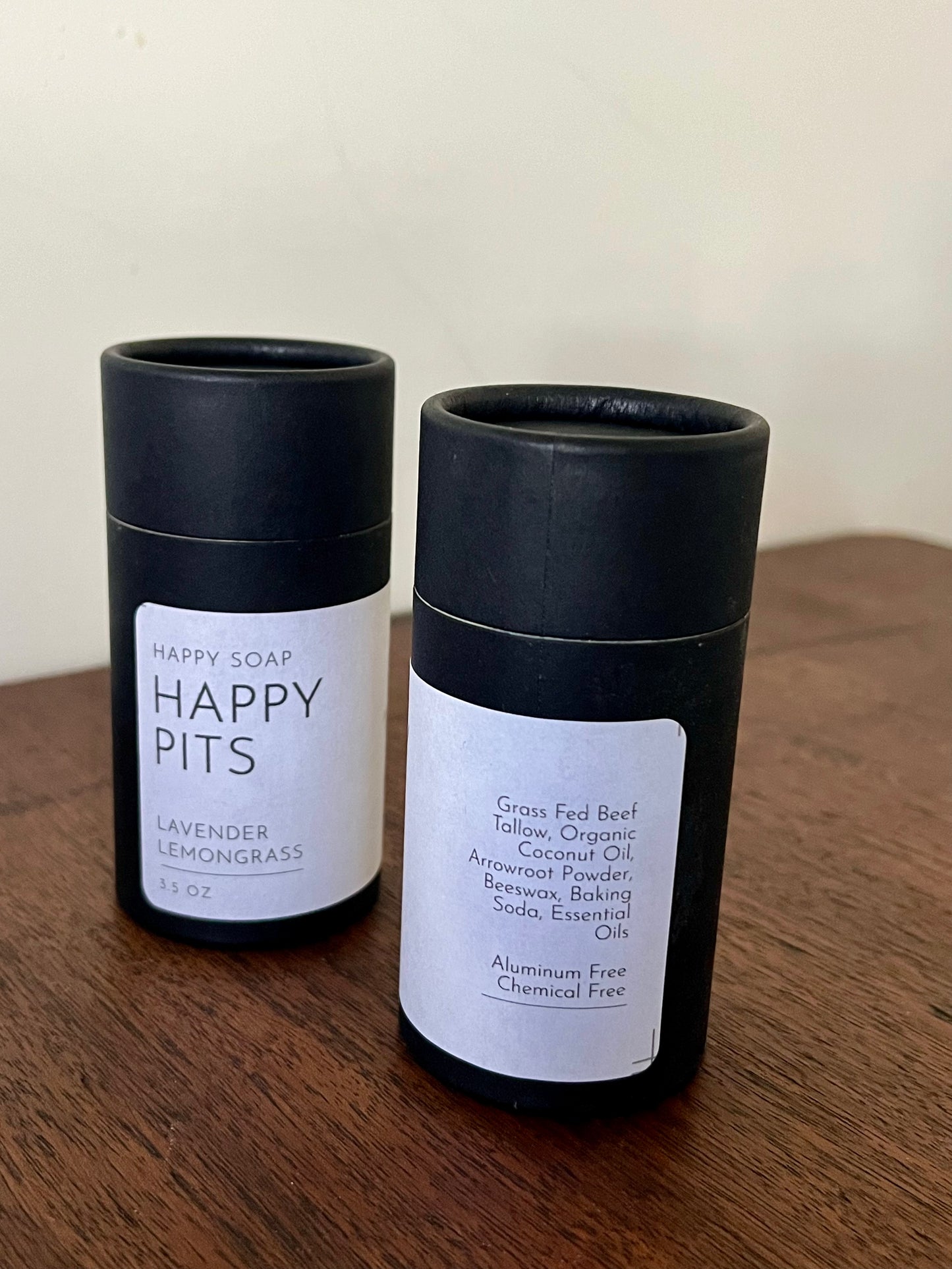 Happy Pits Deodorant - cardboard tube