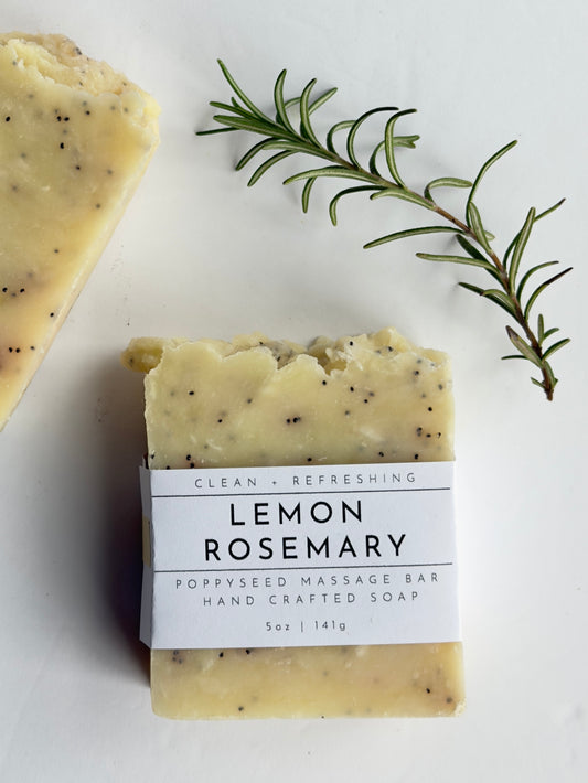 Lemon Rosemary Massage Bar Soap