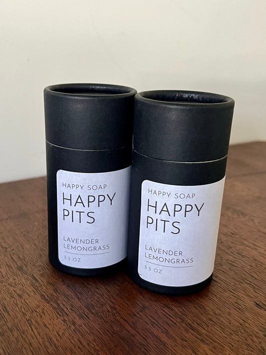 Happy Pits Deodorant - cardboard tube